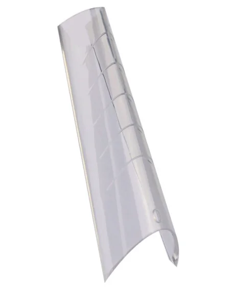 PURPLE PLASTIC NAIL FORMS BALLERINA 120UDS