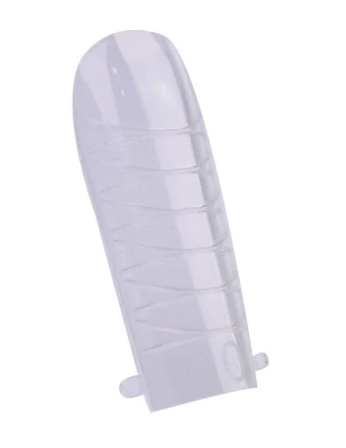 PURPLE DUAL FORMS SQUARE CLEAR NAIL TIPS 120UDS
