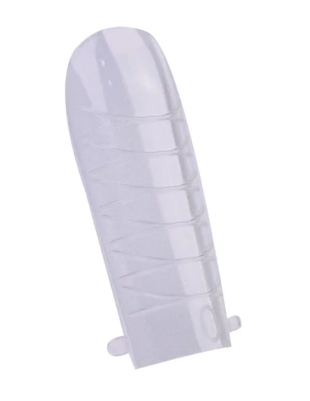 PURPLE DUAL FORMS SQUARE CLEAR NAIL TIPS 120UDS