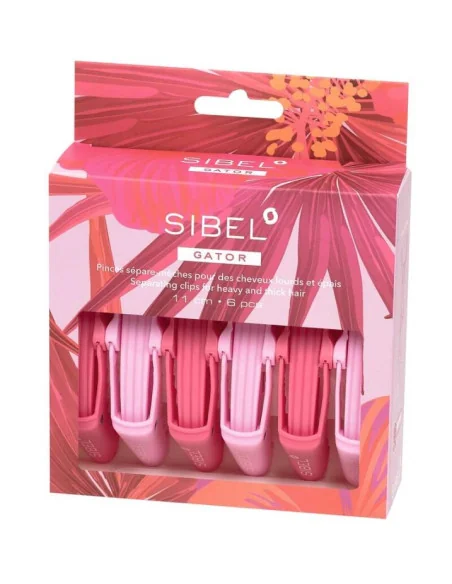 SIBEL PINZAS GATOR ROSAS 6PCS 11CM HIBISCUS