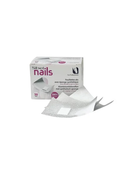Sibel Nails Aluminium Remover Foils 50pcs | Mathiss Ibiza