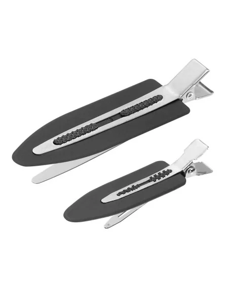 Sibel Creasless Setting Clip Short 4pcs Black