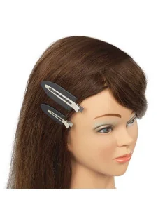 SIBEL CREASLESS SETTING CLIP SHORT 4PCS BLACK 2