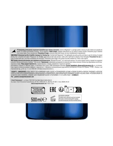 LOREAL SERIOXYL PURIFIER & BODYFIER SHAMPOO 500ML