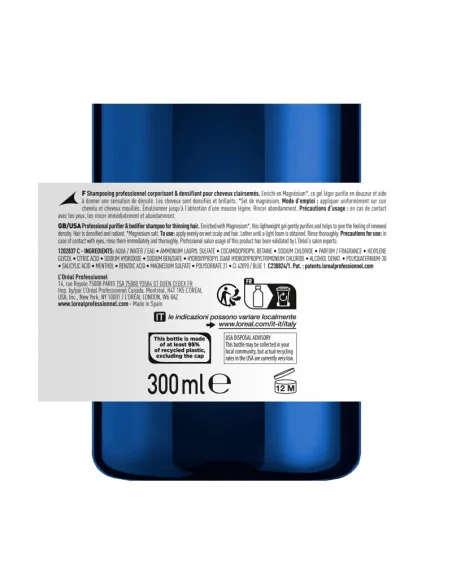 LOREAL SERIOXYL PURIFIER & BODYFIER SHAMPOO 300ML