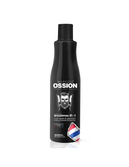 OSSION PURIFYING SHAMPOO 2-IN-1 HAIR & BEARD 500ML