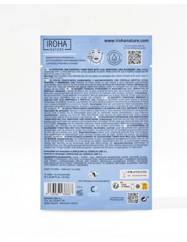 Iroha Hydrating Toner 10 Pads | Mathiss Ibiza