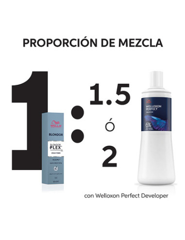 WELLA BLONDORPLEX PERMANENT CREAM TONER /86 ULTRA COOL BOOSTER 60ML