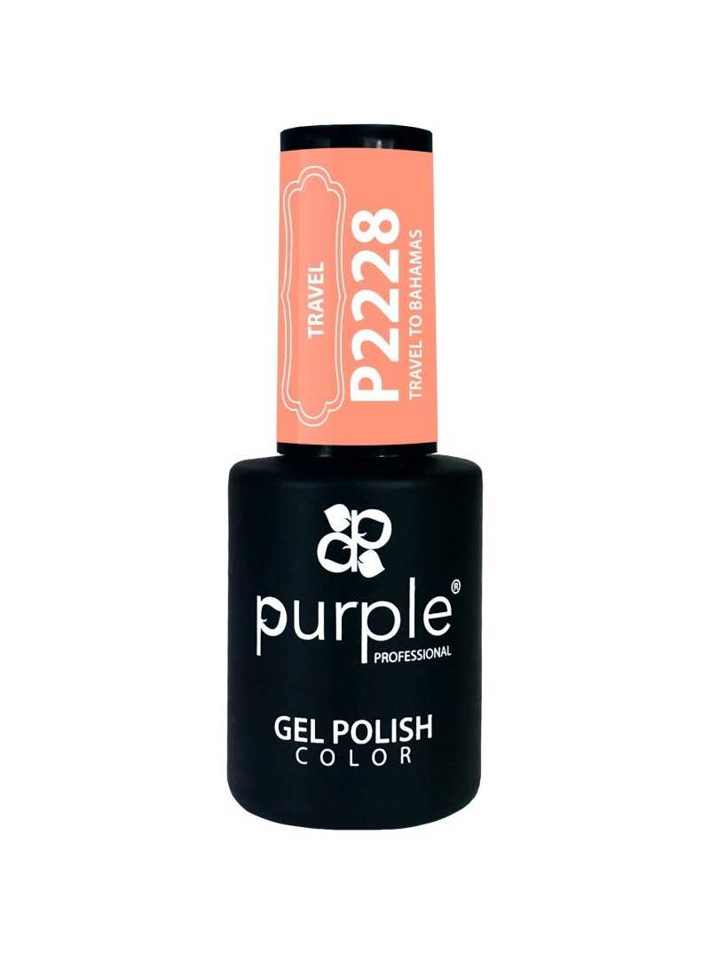 PURPLE GEL POLISH COLOR TRAVEL TO BAHAMAS 10ML|Mathiss