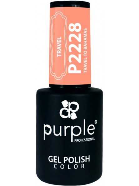 PURPLE GEL POLISH COLOR TRAVEL TO BAHAMAS 10ML|Mathiss