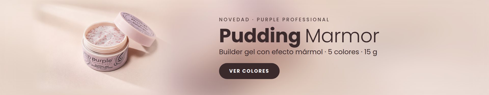 Purple Builder Gel Pudding Marmor 15 g